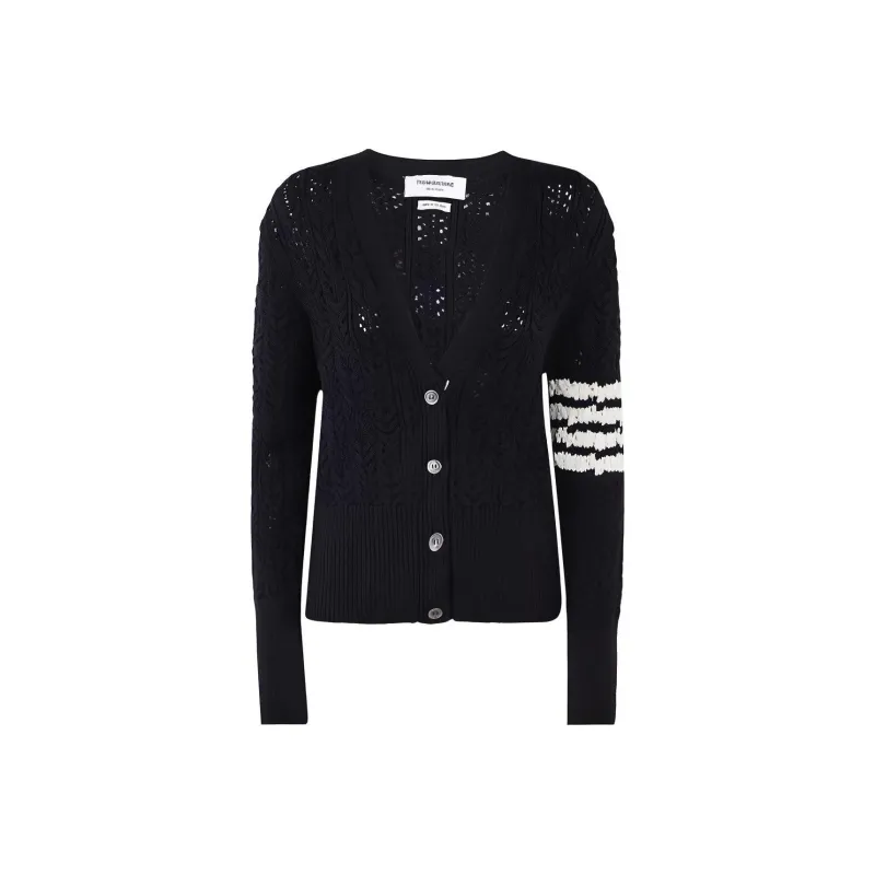 THOM BROWNE· FW22 Knitwear Women's Black-0