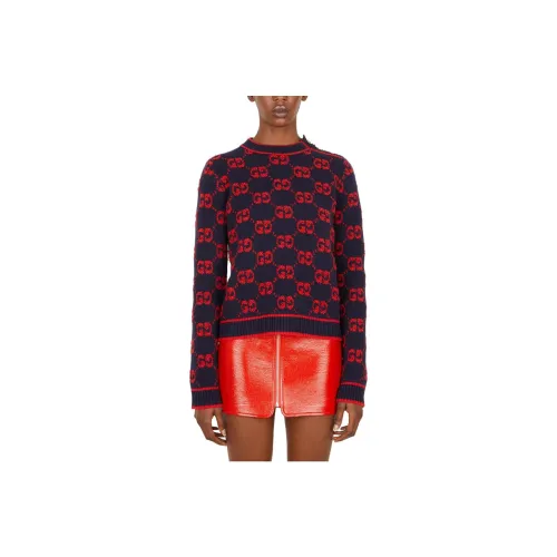 GUCCI Sweater Women's Black Red