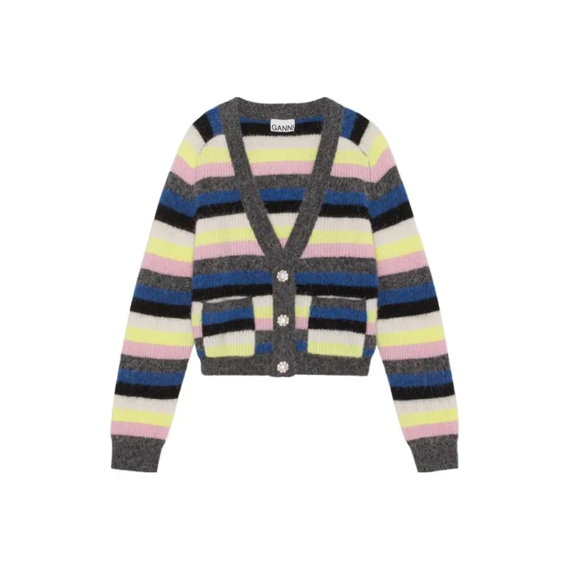 GANNI Cardigan 'Nautical Blue'-0