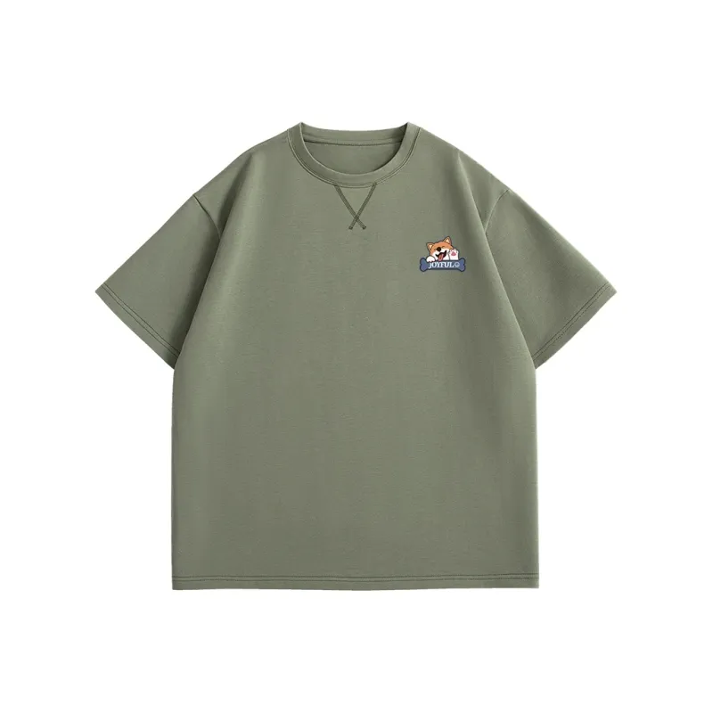 Cotton Gene Drop Shoulder Sleeve T Shirt Unisex-15