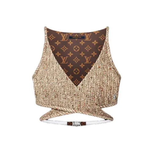 LOUIS VUITTON Lurex Tweed Crop Top