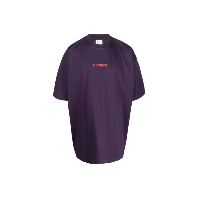 Vetements T-Shirts Women's Purple-0