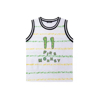 FireMonkey Basketball Jerseys Unisex White
