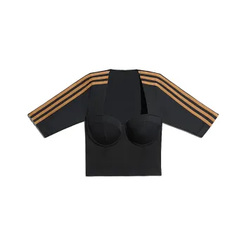 Adidas Ivy Park Circular Knit Crop Top Black