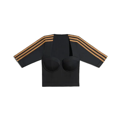 Adidas Ivy Park Circular Knit Crop Top Black