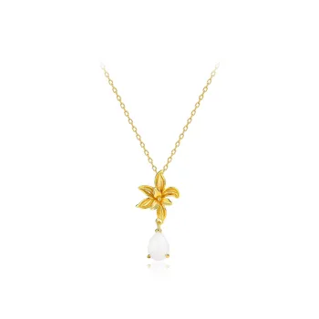 MGS Chalcedony Jade Necklaces Women's