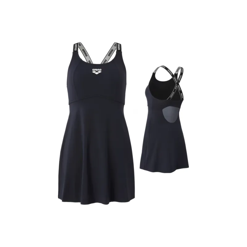 Arena SS25 Sleeveless Skirt One Piece Swimsuit Women's Black-5