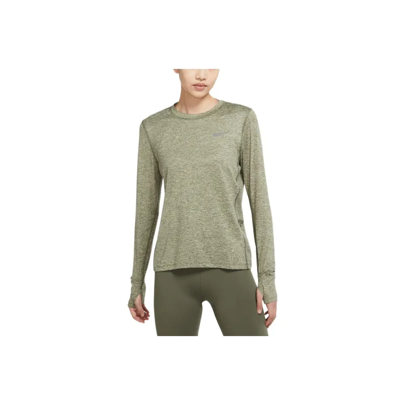 Nike T Shirt Women's Olive Green-0