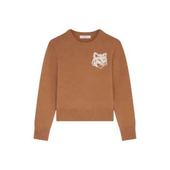 Maison Kitsune Fox Head Intarsia Regular Jumper