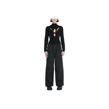 DION LEE MUSCULAR TWIST CABLE SWEATER Sweater Women's BLACK/Black