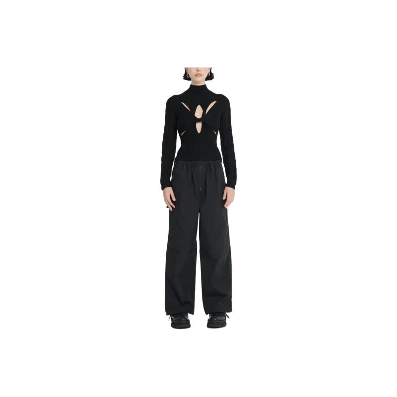 DION LEE MUSCULAR TWIST CABLE SWEATER Sweater Women's BLACK/Black-0
