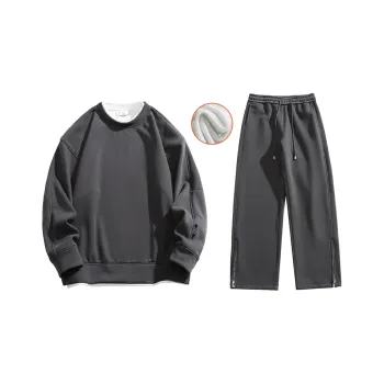 GSUE Autumn And Winter Season Sweatshirt Set Unisex