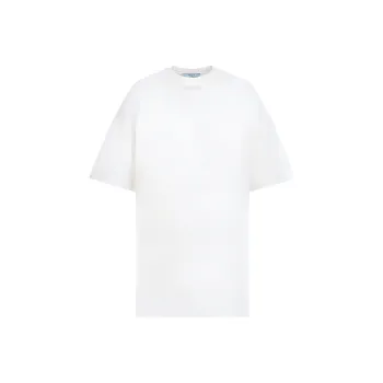 PRADA Logo Triangle Crewneck T Shirt