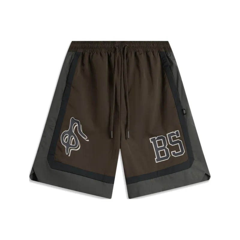 LiNing Badfive Sports Shorts Men's Slate Umber Black Obsidian Gray-0