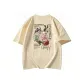 Apricot-T-Shirt-Newspaper Rose Small Back