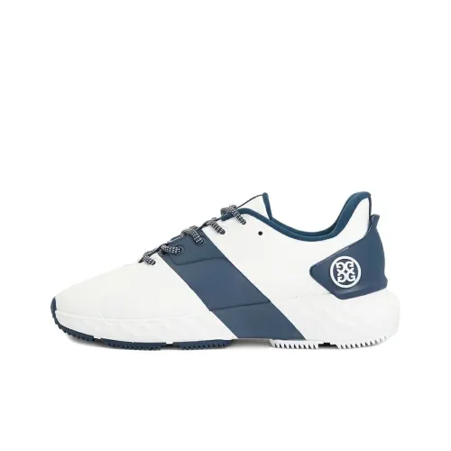 GFORE Abrasion Resistant Slip Resistant Low Top Golf Shoes Unisex White Blue