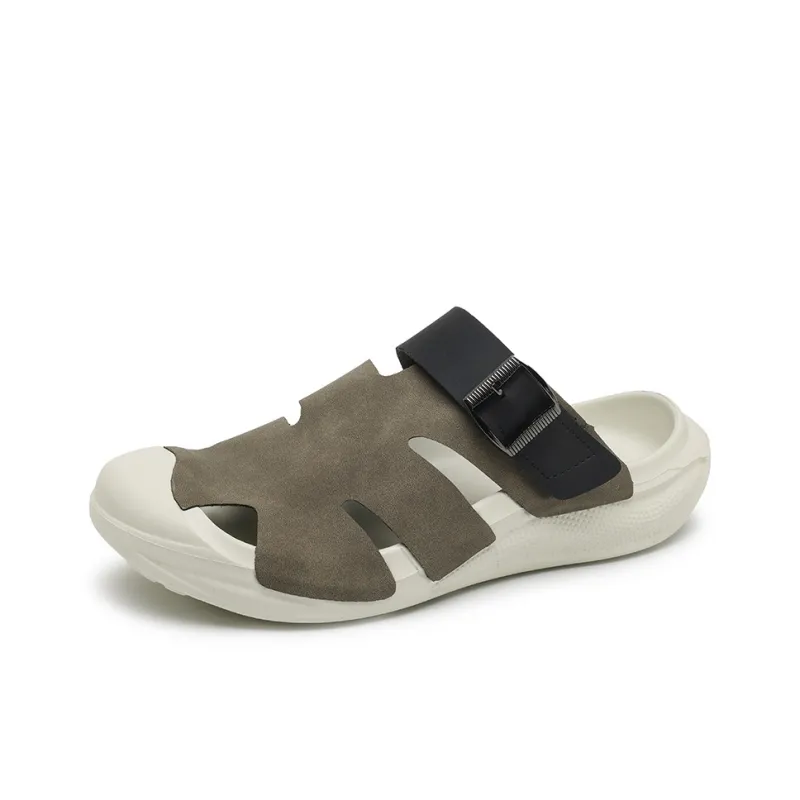OFFER AITR Beach Sandals Men Black-8