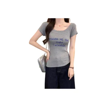 Mu Xiao Xin T Shirt Women's Gray
