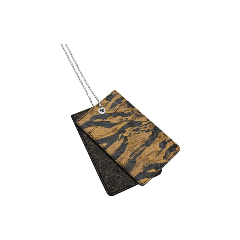 CELINE TRIOMPHE Canvas Card Holder Women's Multicolor-4