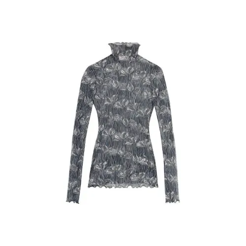 EMILIO PUCCI Floral-print Semi-sheer Top