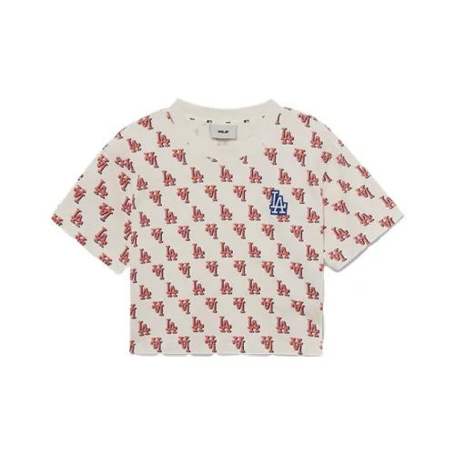 MLB Crop Tops Women's Cream