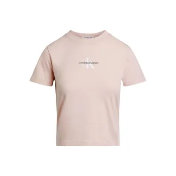 CALVIN KLEIN T Shirt Women's Tan Rose Europe Version