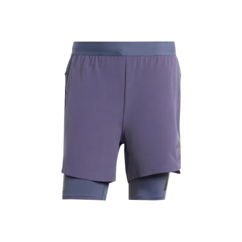 Adidas Free Shipping With AdiClub Power Workout Two-in-One Shorts