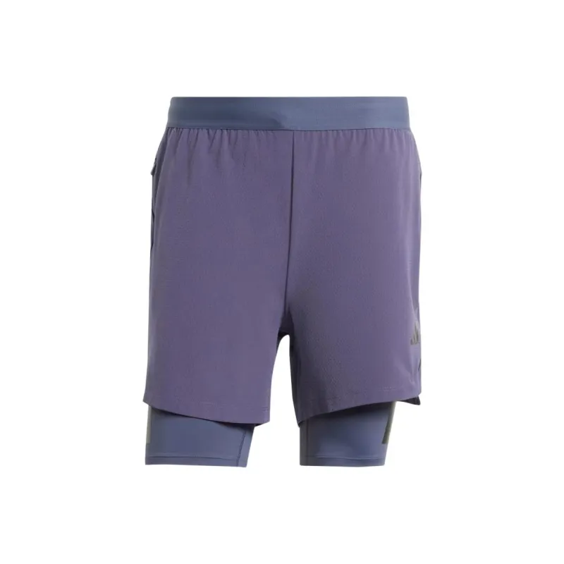 Adidas Free Shipping With AdiClub Power Workout Two-in-One Shorts-0