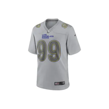 Nike Fashion Football Jersey Rugby Jersey Los Angeles Rams, Aaron Donald Men's Gray
