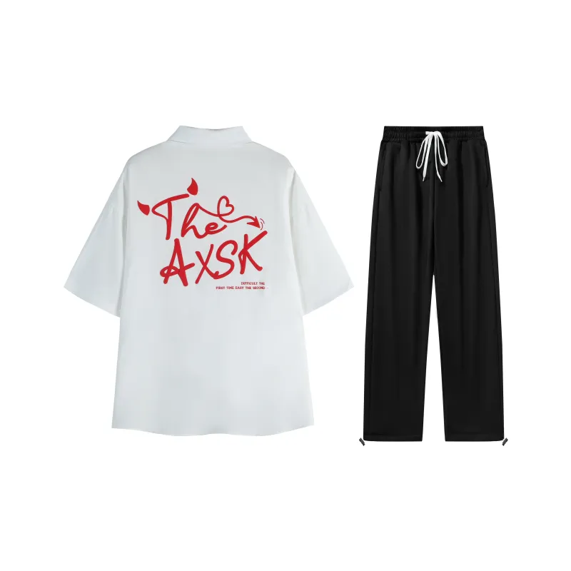 A.X.S.K Shirt Matching Set Unisex-6