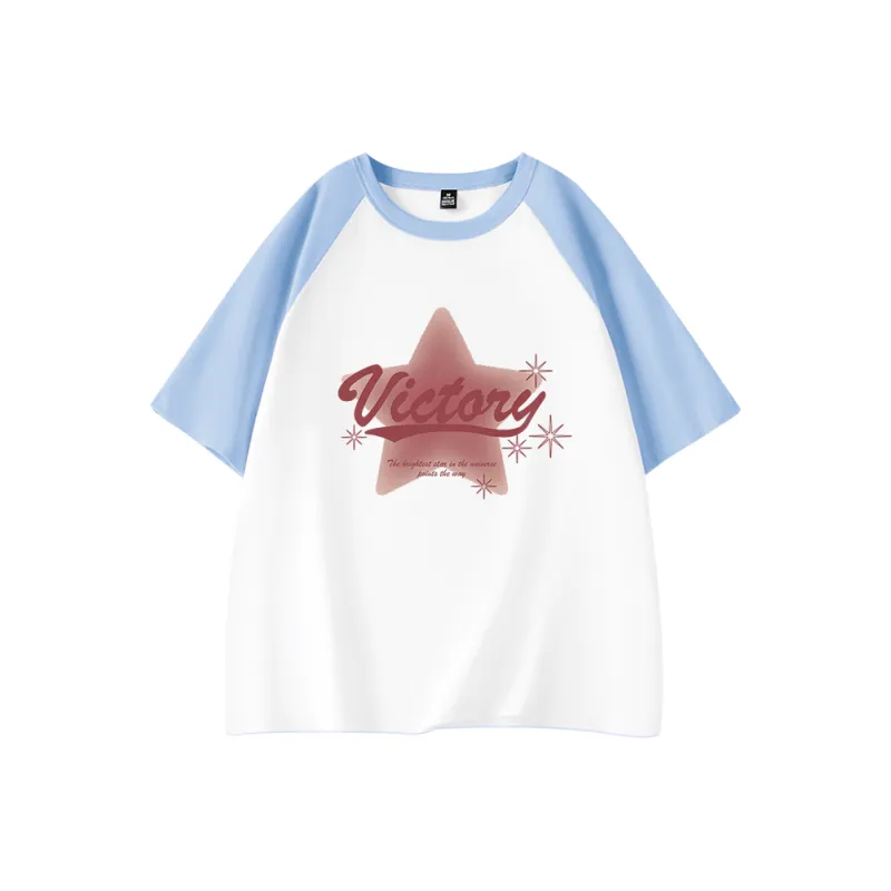 Cotton Raglan Sleeve T Shirt Women's-1