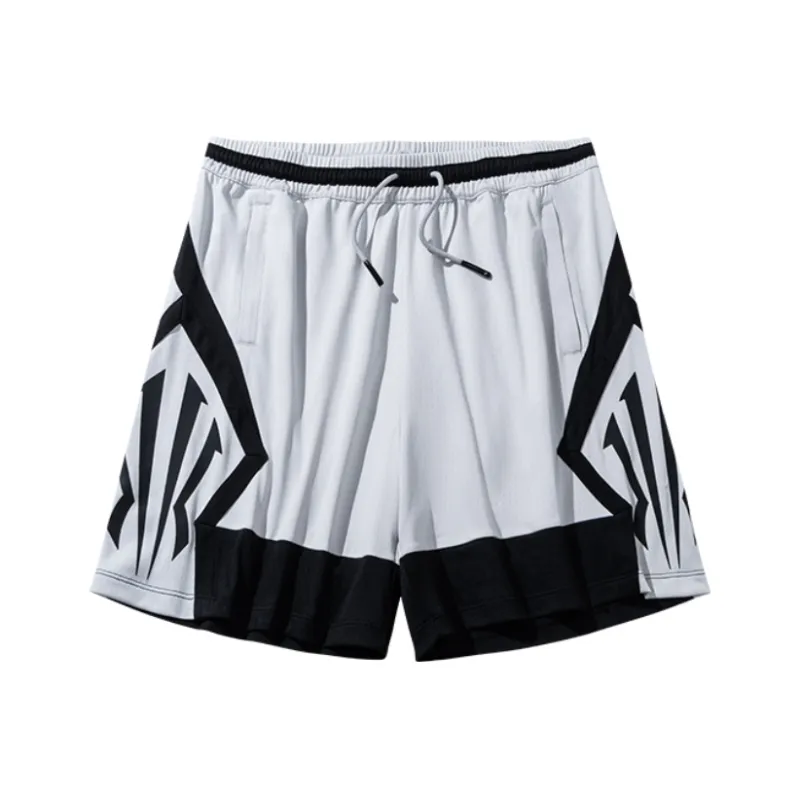 Anta Basketball Shorts Unisex Beige Pink Gray-0