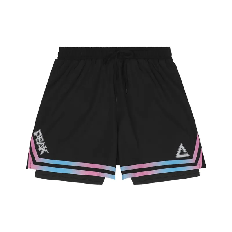 PEAK Double Layer Lightweight Basketball Shorts Unisex-2