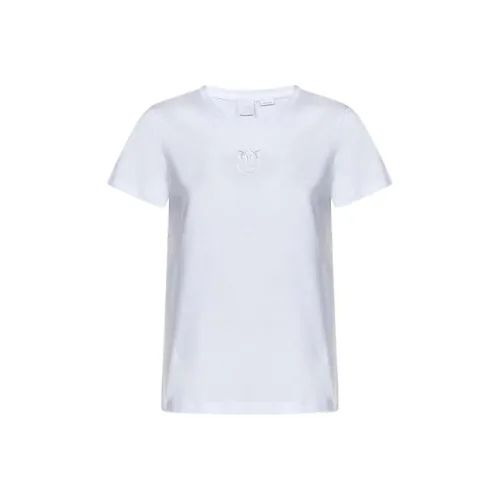 PINKO Love Birds embroidered Cotton T shirt