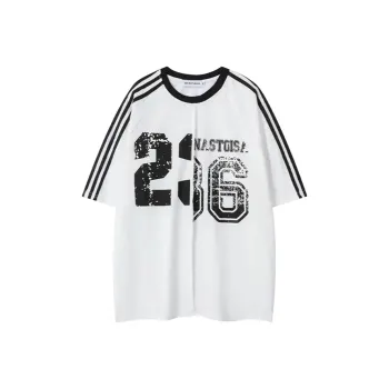 LESS BEARS Set in Sleeve T Shirt Unisex