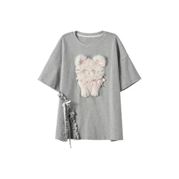 PLAY BUSH T Shirts Women's Gray