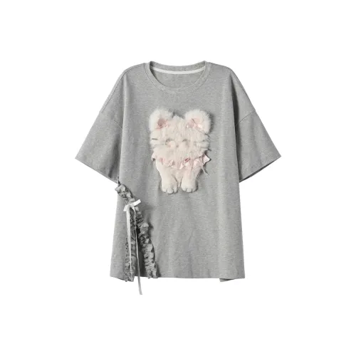 PLAY BUSH T Shirts Women's Gray