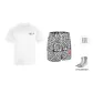 Crackle+White Signature Short-Sleeved (Comes with Socks)