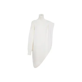 Alaia Knitted Asymmetrical Cape Jumper