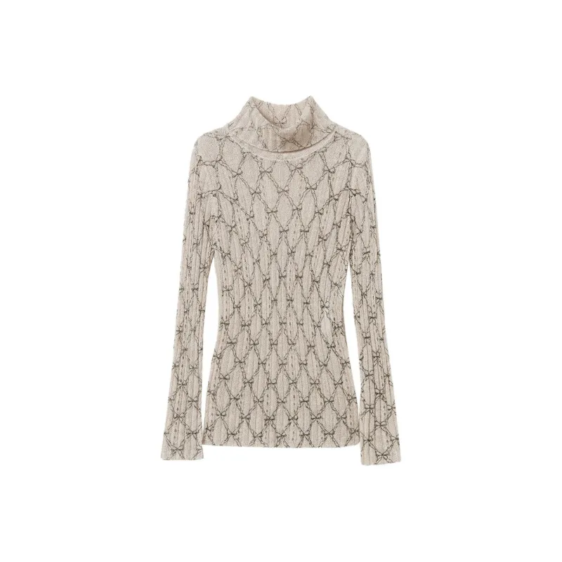 Twinset Roll neck Printed Sweater-0