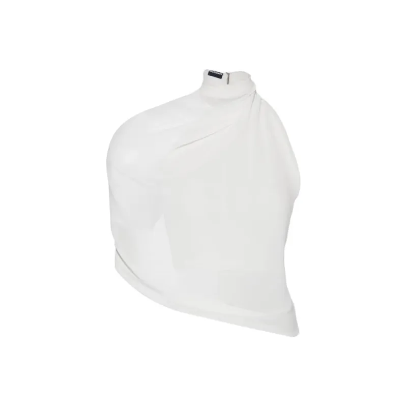 Jacquemus Asymmetric One-Shoulder Top-0