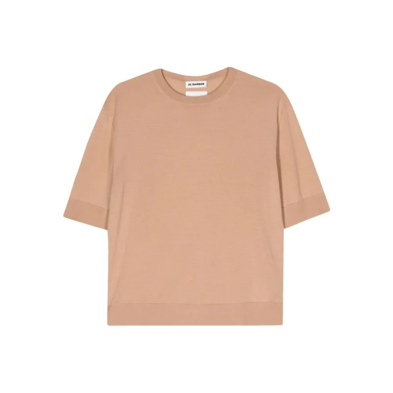 JIL SANDER SS24 Sweater Women's Camel Brown-0