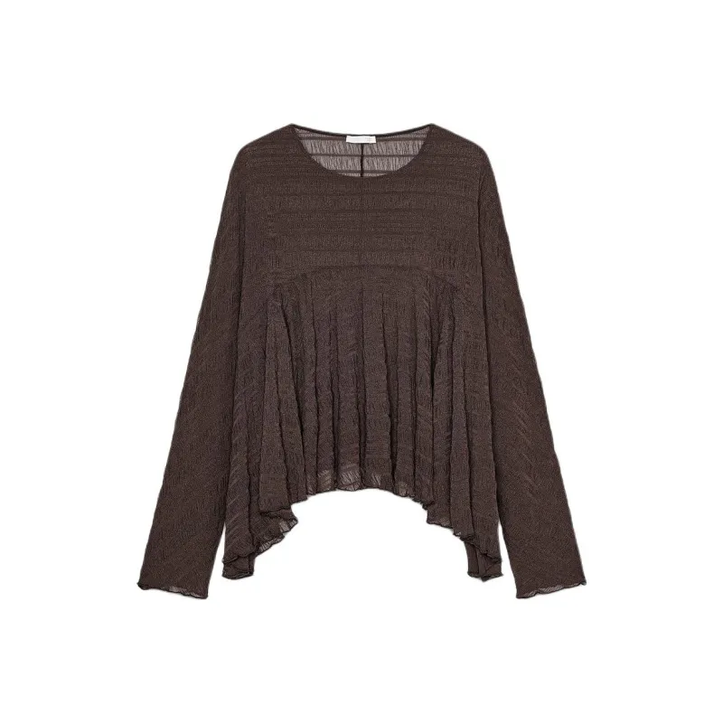 ZARA T Shirts Women's Chocolate-0