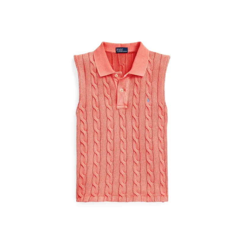 Polo Ralph Lauren Polo Pony Cable knit Polo Top-0