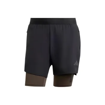 Adidas Free Shipping With AdiClub Power Workout Two-in-One Shorts