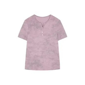 Mo Han Yi Mei T Shirt Women's Gray Pink
