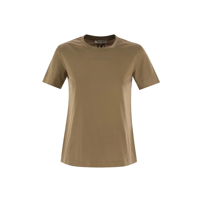 'S MAX MARA Lusso Crewneck Short Sleeved T Shirt-0