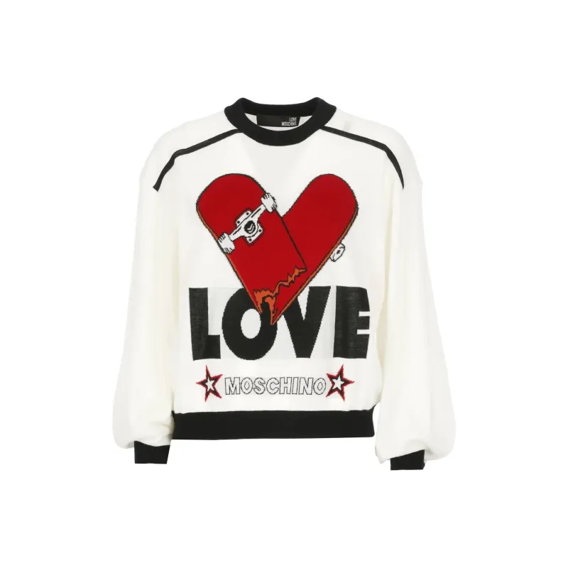 LOVE MOSCHINO FW22 Sweater Women's White-0