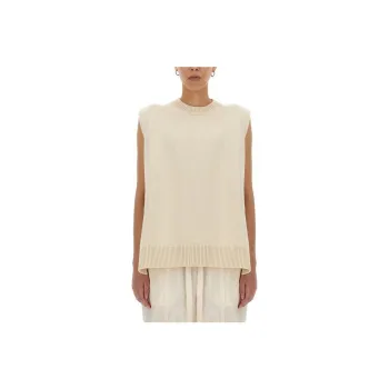 JIL SANDER Crewneck Knitted Vest