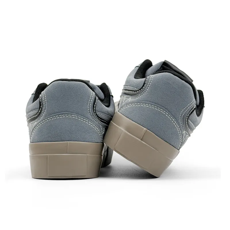 Mengsai Cushioning, Wear Resistant Low Top Skateboard Shoes Men's Blue-3